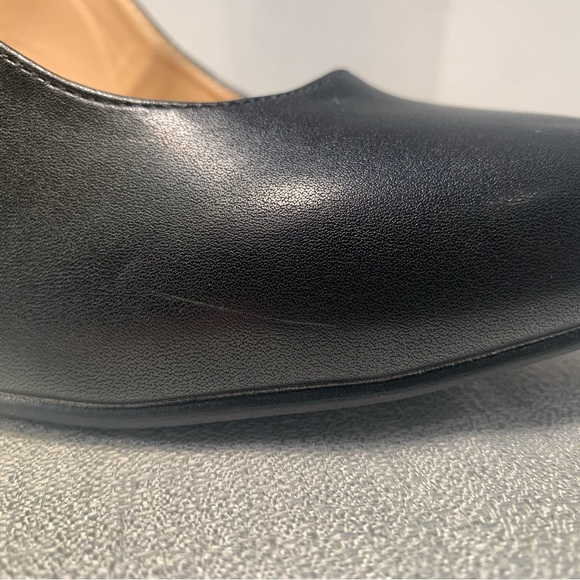 New black leather Mary Jane strappy 4” block heel three buckles rear zipper - Picture 15 of 16